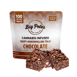 BIG PETE'S TREATS - 100mg THC Chocolate Marshmallow Rice Crispy Treat - Big Pete's