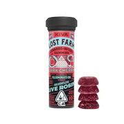 100mg THC Dark Cherry Illuminate OG Live Rosin Gummies (10mg - 10 pack) - Lost Farm