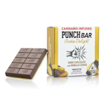 100mg THC Dark Chocolate w/ Vanilla Cookie Delight - Punch Bar