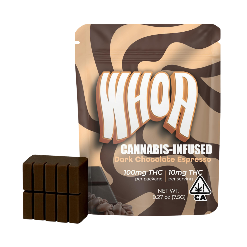 100mg THC Dark Chocolate Espresso Bite - WHOA picture
