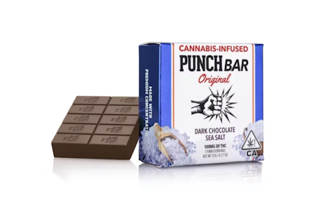 Punch Edibles & Extracts - 100mg THC Dark Chocolate Sea Salt - Punch Bar