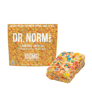 DR. NORM'S - 100mg THC Fruity Crispy Rice Bar - Dr. Norm's