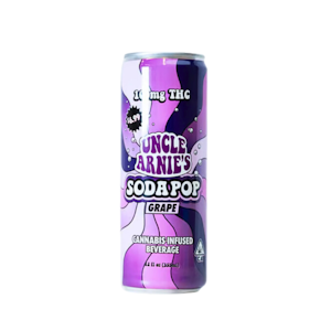 Uncle Arnie's Beverage - 100mg THC Grape Soda 12oz - Uncle Arnies
