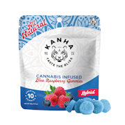100mg THC Hybrid Blue Raspberry Gummies (10mg - 10 pack) - Kanha