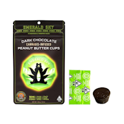 100mg THC Hybrid Dark Chocolate Peanut Butter Cups (10mg - 10 pack) - Emerald Sky