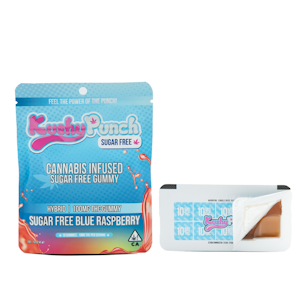 KUSHY PUNCH - Kushy Punch Sugar Free Gummy Blue Raspberry