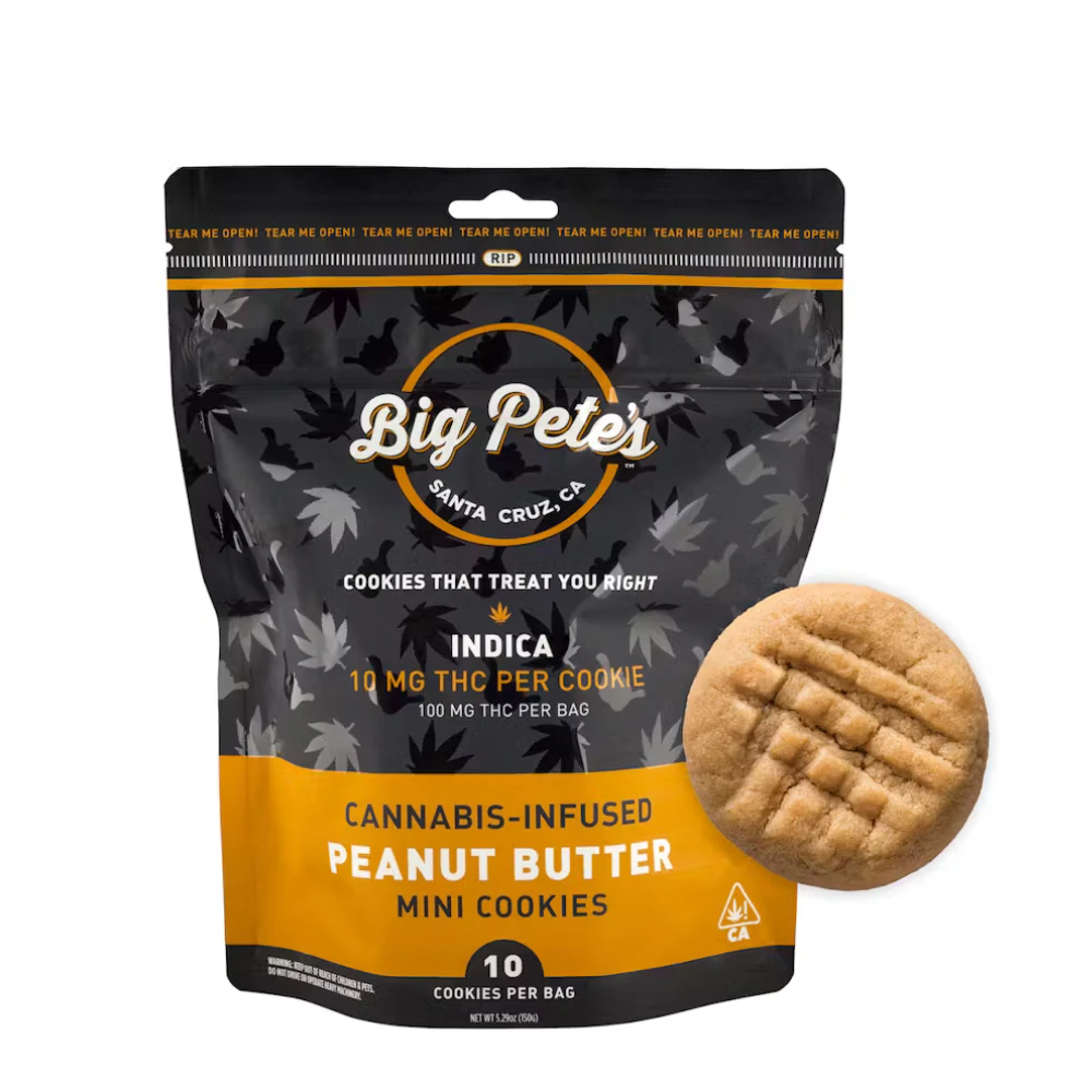 Big Pete's Treats - 100mg THC Indica Peanut Butter Cookies (10mg - 10 pack) - Big Pete's Main Image