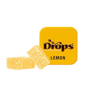Drops Gummies - 100mg THC Lemon Gummies (Sour Strawberry) (50mg - 2 pack) - Drops