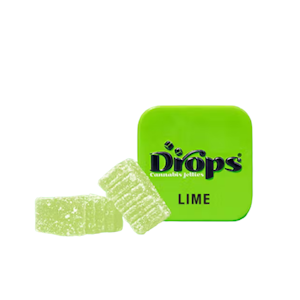 Drops Gummies - 100mg THC Lime Gummies (Banana Punch) (50mg - 2 pack) - Drops