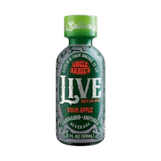100mg THC Live Rosin Sour Apple Shot 2oz - Uncle Arnie's