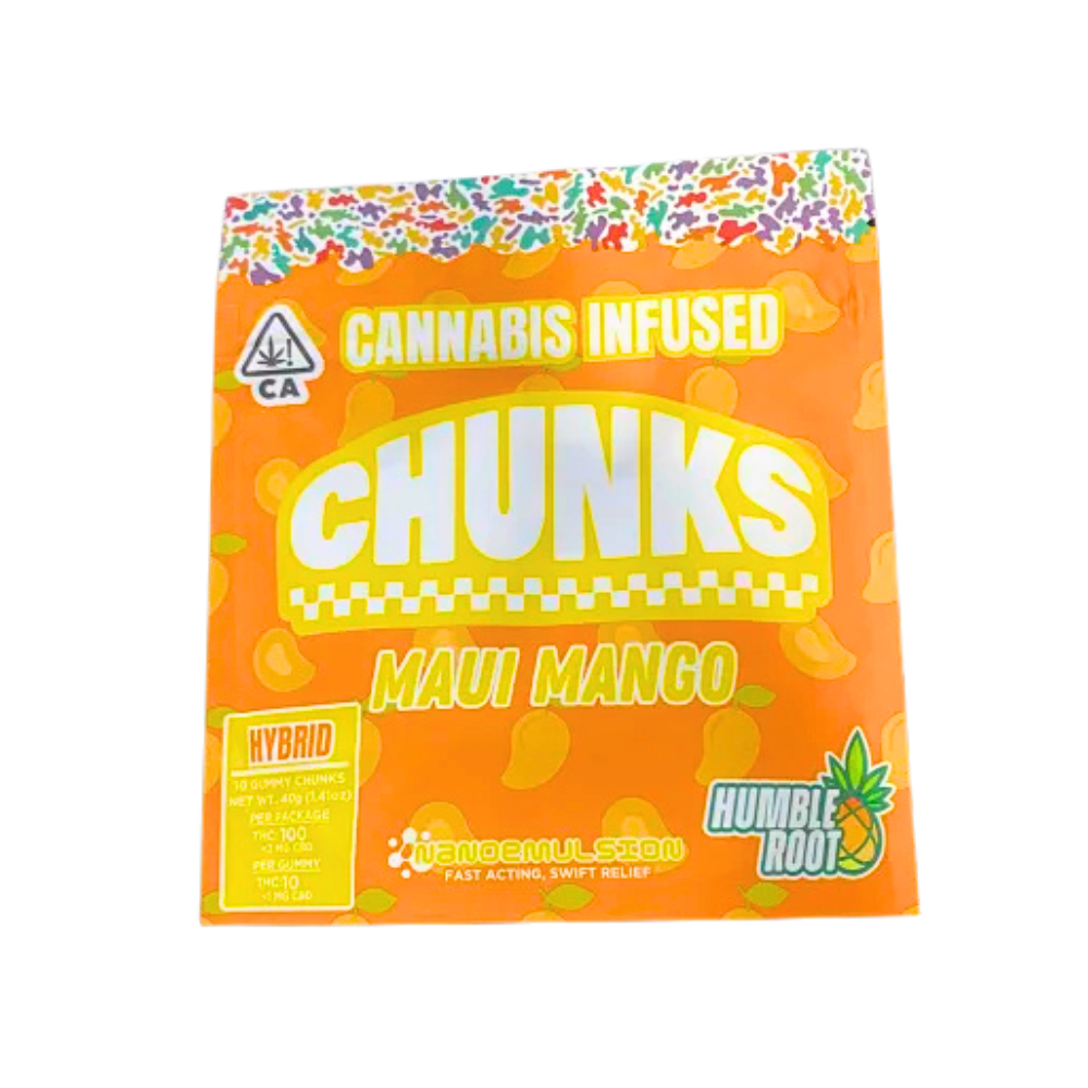 100mg THC Maui Mango Gummies (10mg - 10 pack) - Humble Root 