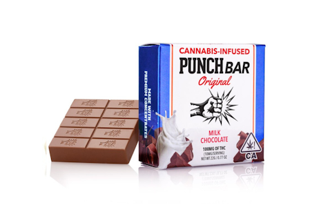Punch Edibles & Extracts - 100mg THC Milk Chocolate - Punch Bar