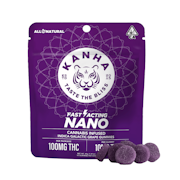 100mg THC NANO Indica Galactic Grape Gummies (10mg - 10 pack) - Kanha
