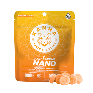 Kanha Edibles - 100mg THC NANO Sativa Tangerine Twist (10mg - 10 pack) - Kanha