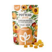 100mg THC Peach Sugar Free Gummies (10mg -10 pack) - Potters Gummies