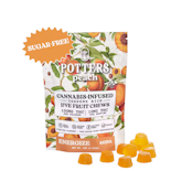 100mg THC Peach Sugar Free Gummies (10mg -10 pack) - Potters Gummies