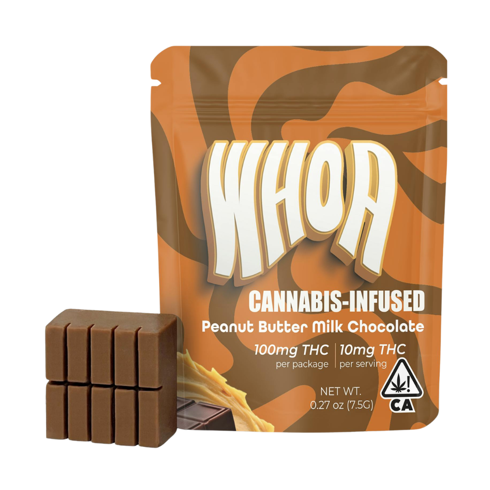 100mg THC Peanut Butter Milk Chocolate Bite - WHOA picture