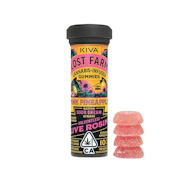 100mg THC Pink Pineapple Sour Dream Live Rosin Gummies (10mg - 10 pack) - Lost Farm