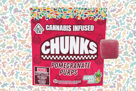100mg THC Pomegranate Purps Gummies (10mg - 10 pack) - Humble Root "CHUNKS"