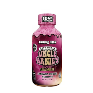 Uncle Arnie's Beverage - 100mg THC Raspberry Lemonade Live Resin 8oz - Uncle Arnie's