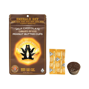 Emerald Sky - 100mg THC Sativa Milk Chocolate Peanut Butter Cups (10mg - 10 pack) - Emerald Sky