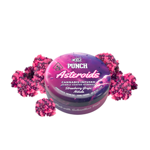 PUNCH EDIBLES & EXTRACTS - 100mg THC Strawberry Grape Nebula Solventless Hash Asteroids (10mg - 10 pack) - Punch Edibles
