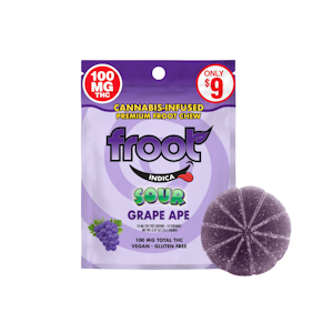 FROOT - 100mg THC Sour Grape Gummy - Froot