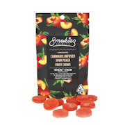 100mg THC Sour Peach Fruit Chews (10mg - 10 pack) - Smokiez