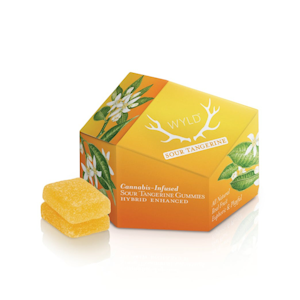WYLD Gummies - 100mg THC Hybrid Sour Tangerine Gummies (10mg - 10 pack) - Wyld