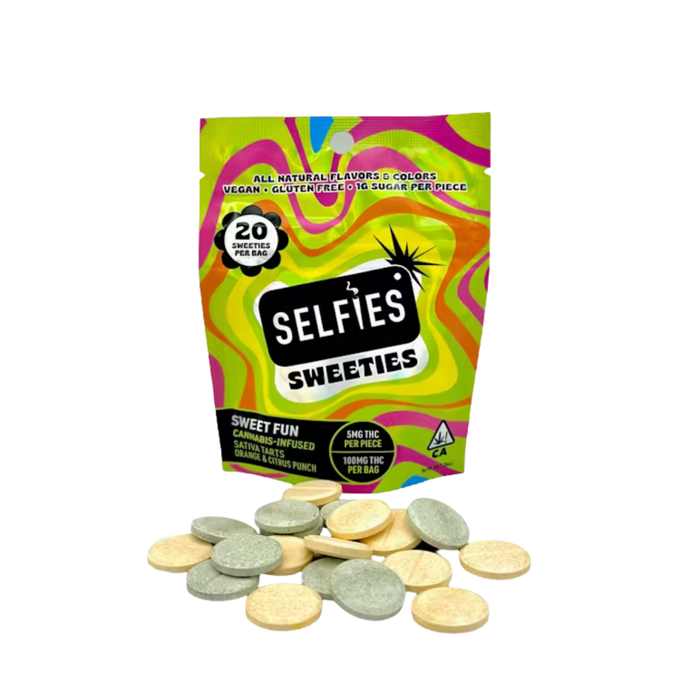 100mg THC Sweet Fun Sativa Sweet Tarts (5mg THC - 20 pack) - Selfies picture