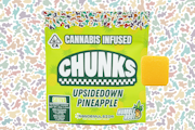 100mg THC Upside Down Pineapple Gummies (10mg - 10 pack) - Humble Root "CHUNKS"