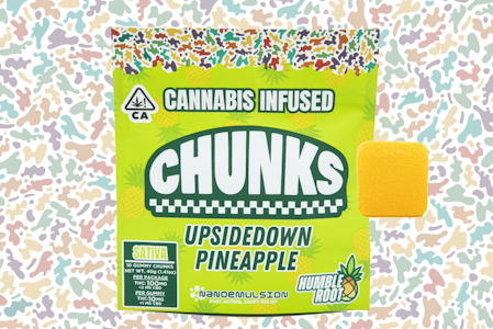 Humble Root - 100mg THC Upside Down Pineapple Gummies (10mg - 10 pack) - Humble Root "CHUNKS"