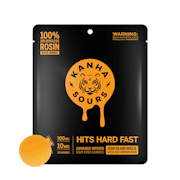 100mg THC Vegan Nano Sour Island Breeze Rosin Gummies (10mg 10 pack) - Kanha