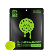 100mg THC Vegan Nano Sour Melon Rush Rosin Gummies (10mg - 10 pack) - Kanha