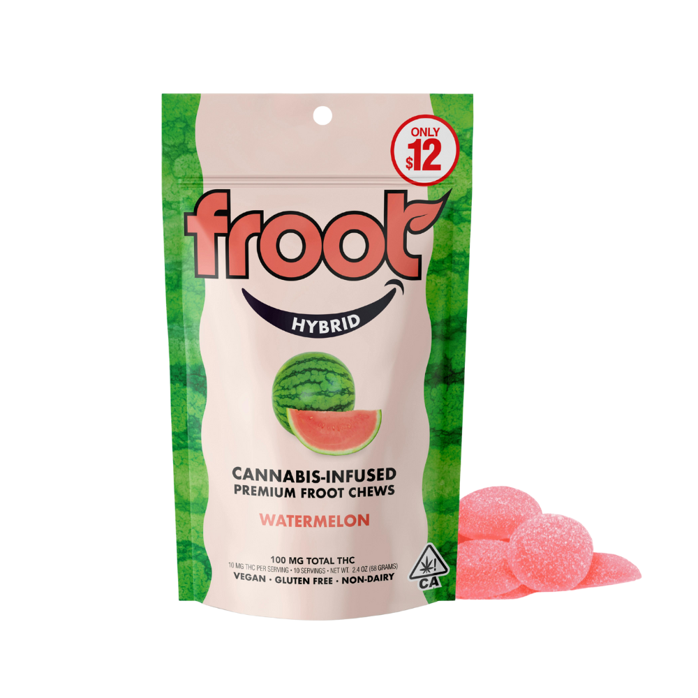 100mg THC Watermelon Gummies (10mg - 10 pack) - Froot picture