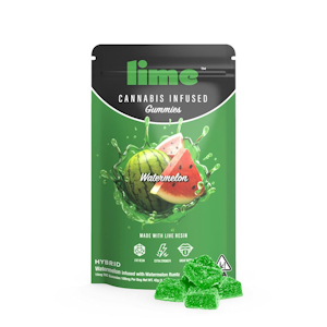 Lime Brand - 100mg Watermelon Live Resin Gummies (10mg - 10 pack) - Lime