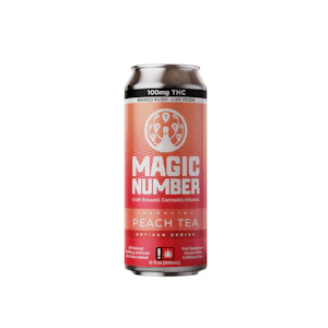MAGIC NUMBER - Sparkling Nano Peach Tea | 12oz 100mg (THC)