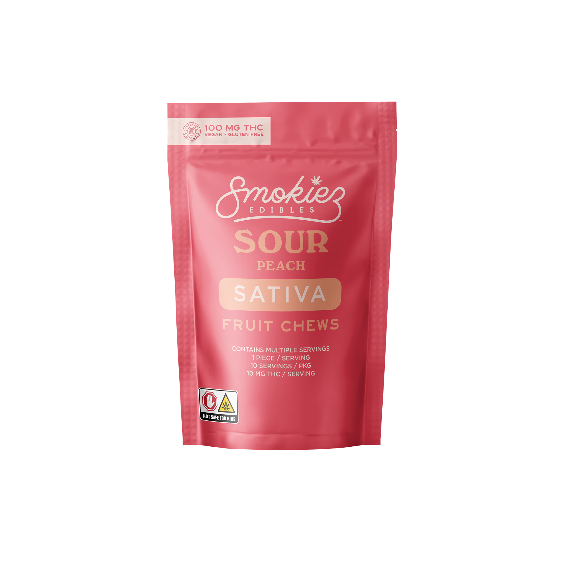 SMOKIEZ - Smokiez 10pk Fruit Chews Sour Peach Main Image