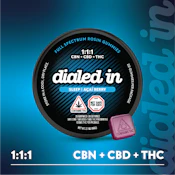 Açai Berry 1:1:1 THC:CBD:CBN - 100mg Rosin - Dialed In Gummies