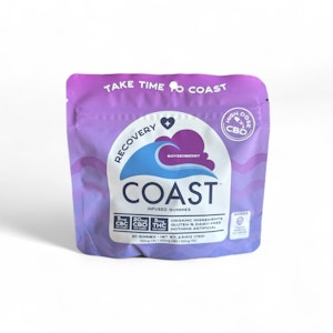 COAST - Boysenberry 1:4:1 THC:CBD:CBC Gummies - 100mg - Coast