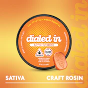 Tangerine - 100mg Sativa Rosin - Dialed In Gummies