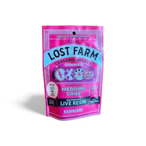 KIVA - Lost Farm Wedding Cake x Raspberry Resin Gummies - 100mg - KIVA