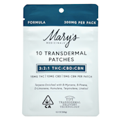 Marys Medicinals - 3:2:1 THC:CBD:CBN - 10pk - Topical - 15mg