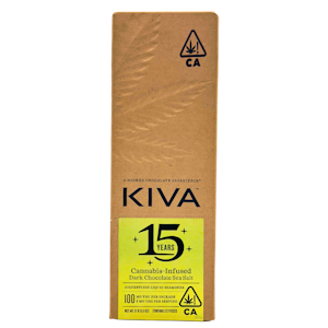 Kiva Confections - Kiva - Sea Salt Dark - Chocolate Bar - 100mg
