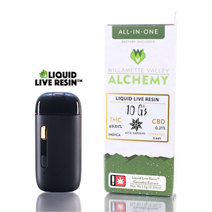 WILLAMETTE VALLEY ALCHEMY - 10 G's, Liquid Live Resin, Disposable, 1g