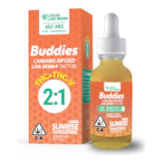 Buddies | Sunrise Live Resin+ Tincture | 2:1 THC:THCV | 30ml | 450mg