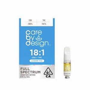 CARE BY DESIGN - [Care By Design] CBD Cartridge - 1g - 18:1