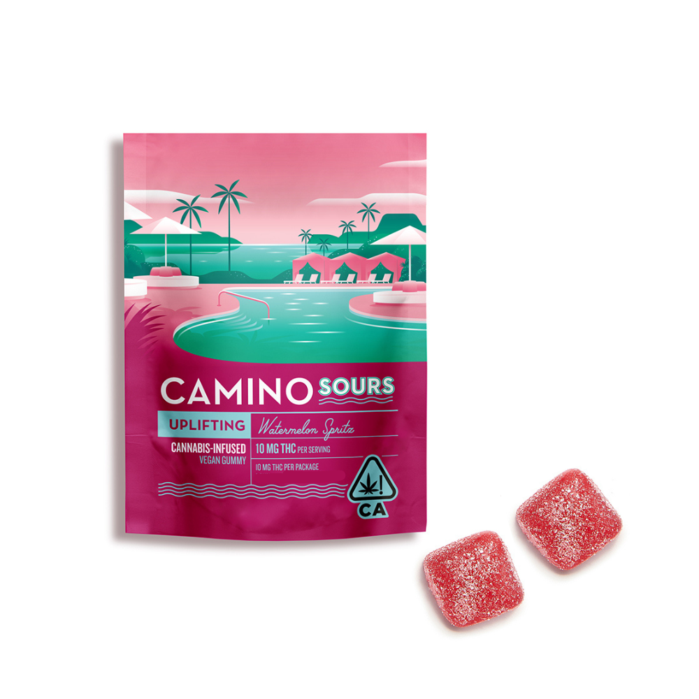 *xclusive* 10mg Watermelon Spritz Sour Gummies (5mg - 2 pack) - Camino picture