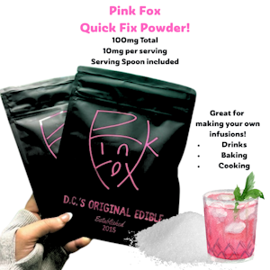 PINK FOX - THC 10mg Quick Fix Powder - 100mg Total - Edible