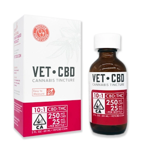 VetCBD Tincture - VetCBD - 60mL 500mg CBD:50mg THC Pet Safe Tincture - Extra Strength Tincture 10:1